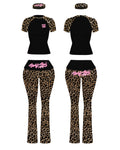 BLACK CHEETAH GIRLY SET